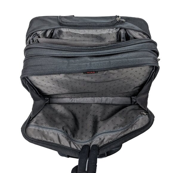 TUMI $900 Ballistic Alpha Deluxe Rolling Expandable Dual Laptop Luggage - Picture 12 of 16